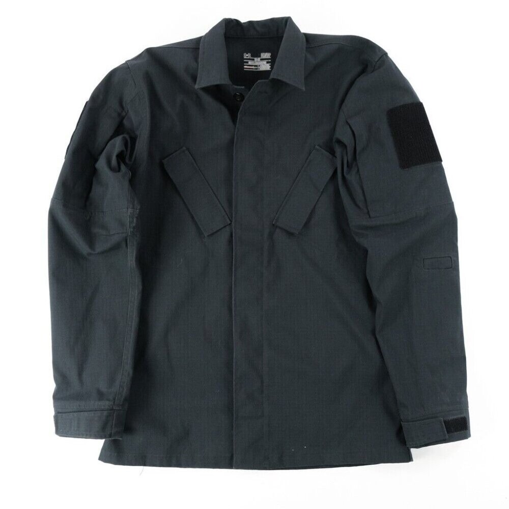 Under Armour Men's Tactical Duty Shirt Black Small Loose Long Sleeve 1242373